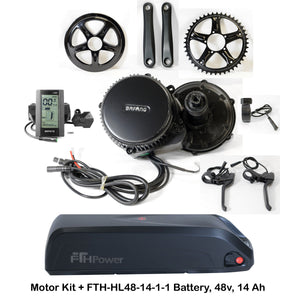 Bafang 750W Mid Drive Motor Kit (BBS02) with Optional Battery